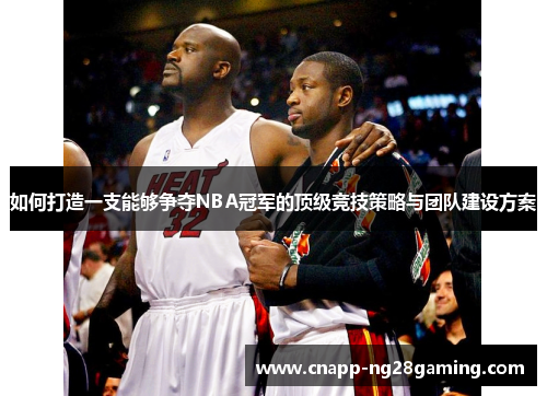 如何打造一支能够争夺NBA冠军的顶级竞技策略与团队建设方案