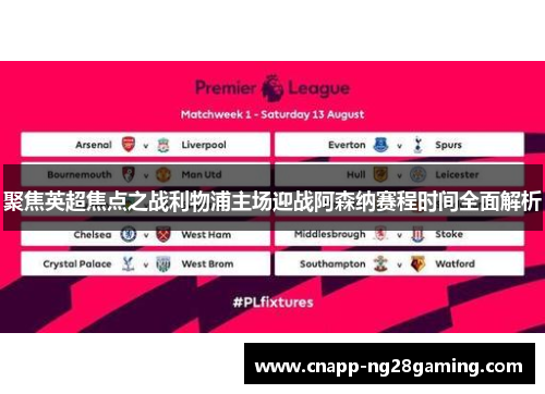 聚焦英超焦点之战利物浦主场迎战阿森纳赛程时间全面解析
